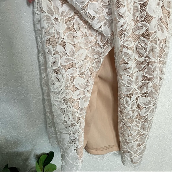 Lulus White Lace Crochet Midi Dress size small - Picture 9 of 14